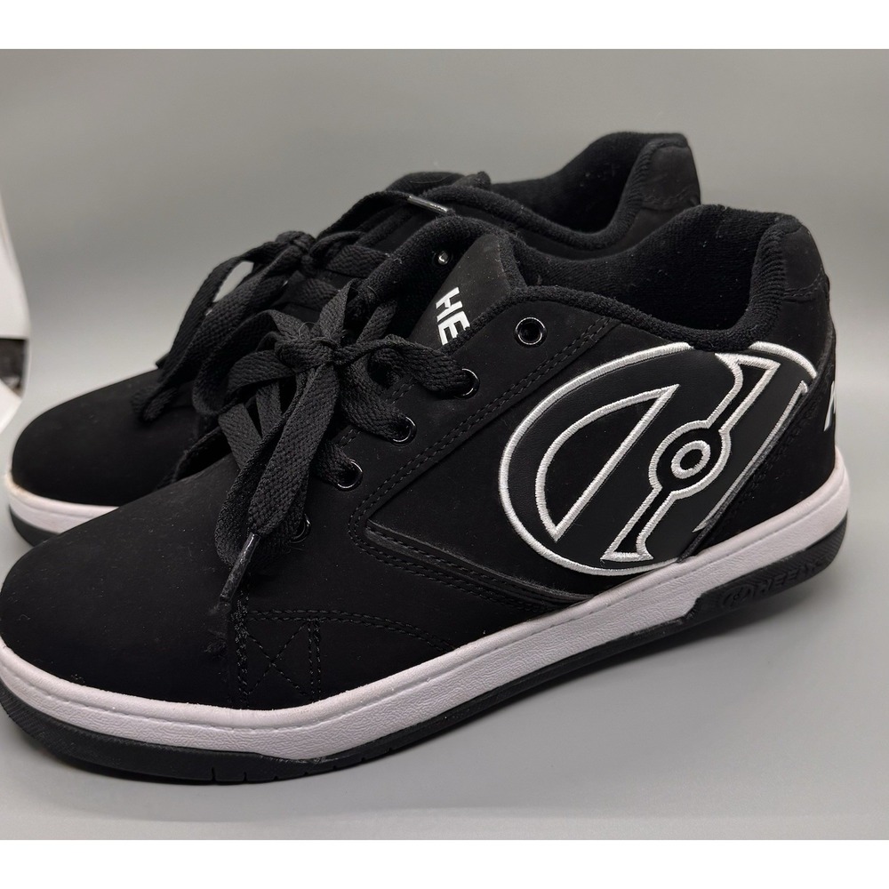 Heelys Propel 2.0 Skate Shoes Youth 7 Black White Wheeled Sneaker Wheels